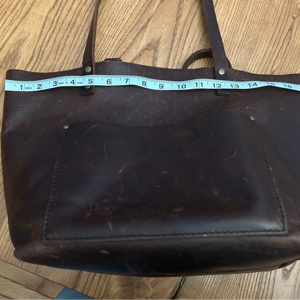 Portland Leather Grizzly Leather Tote Bag